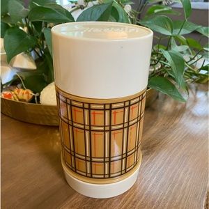 VTG Plaid Brown Aladdin's Best Buy Thermos Bottle Wide Mouth WM4040 2 Cups PINT